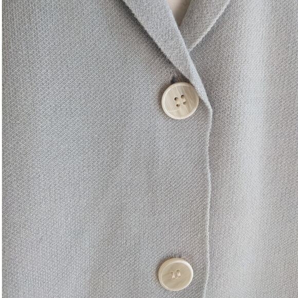 SIONI Knit Gray Collared Button Up Relaxed Sweater XL - Picture 4 of 5